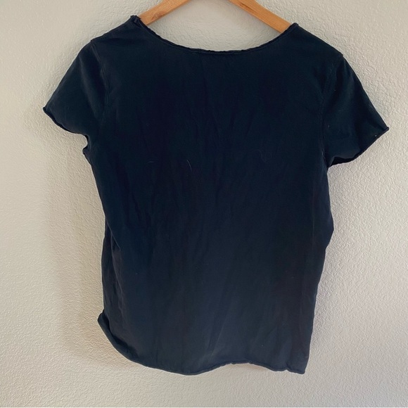 All Saints V Neck Raw Hem Top - Picture 4 of 4